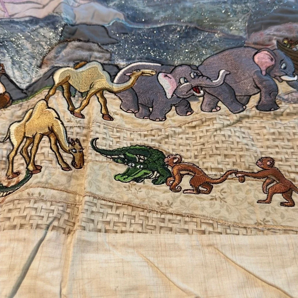 Wall hanging 37 x 24.5 –‎ Noah's Ark religious Catholic Christian animals